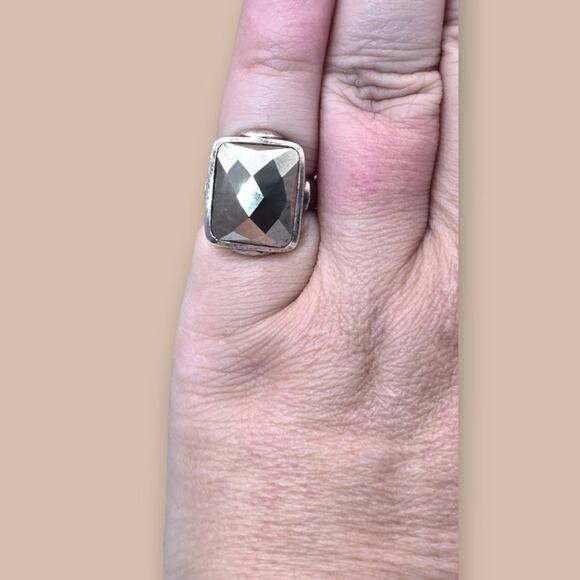 Retired Silpada R1999 “Pyrite Spark” Sterling Silver Ring – Size 5 Made in India - Picture 4 of 11
